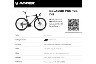 Berria BELADOR PRO 105 DI2+VISION SC45